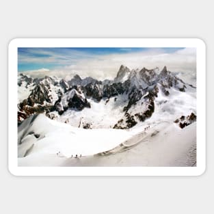 Chamonix Aiguille du Midi Mont Blanc Massif Alps France Sticker